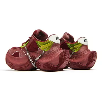 Кроссовки женские толстые низкие Keddo, цвет Gunmetal