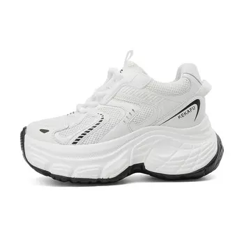 Кроссовки женские толстые низкие Kekafu, белый