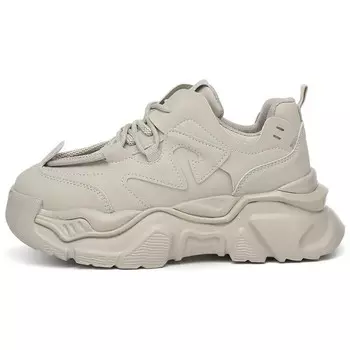 Кроссовки женские толстые низкие Kekafu, черный