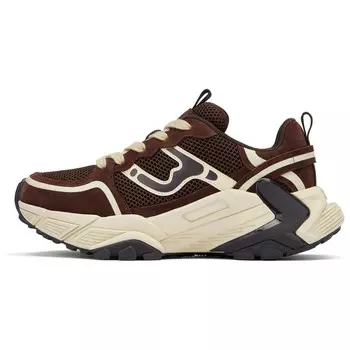 Кроссовки женские толстые низкие красно-коричневый 73Hours