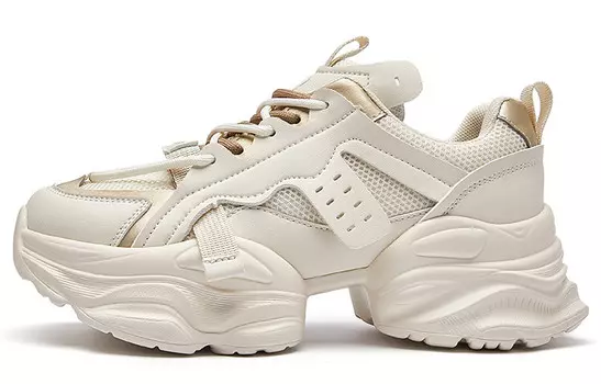 Кроссовки женские толстые низкие La Chapelle, черный