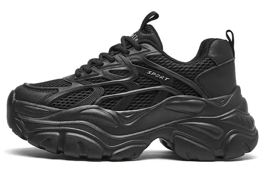 Кроссовки женские толстые низкие La Chapelle, серый