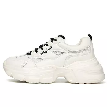 Кроссовки женские толстые низкие Laorentou, бежевый