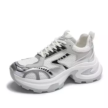 Кроссовки женские толстые низкие Lianghuo, белый