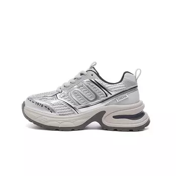 Кроссовки женские толстые низкие Lingpao, серый