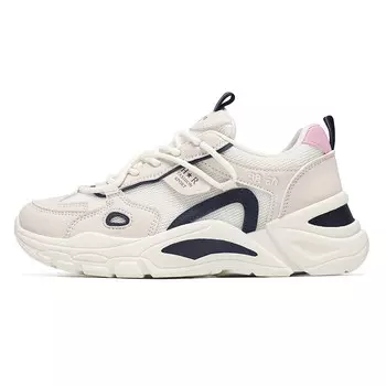 Кроссовки женские толстые низкие Locke, бежевый/синий