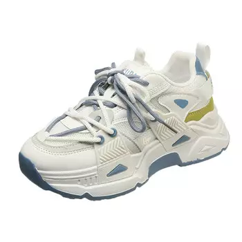 Кроссовки женские толстые низкие Luji, зеленый