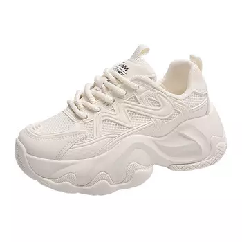 Кроссовки женские толстые низкие M.M Party, черный