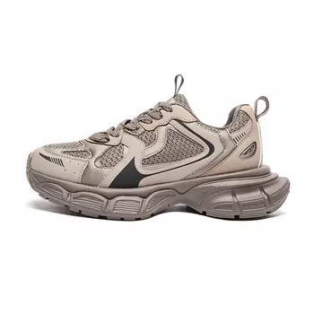 Кроссовки женские толстые низкие Malemonkey, серебряный