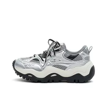 Кроссовки женские толстые низкие Masoomake, цвет Starlight Silver