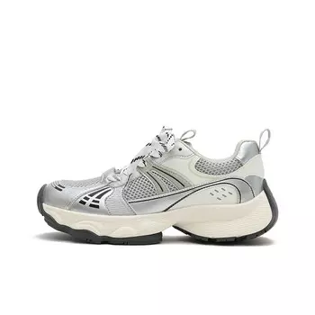 Кроссовки женские толстые низкие Masoomake, цвет Windy Silver