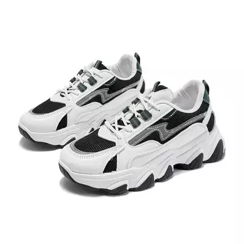 Кроссовки женские толстые низкие Medd, черный