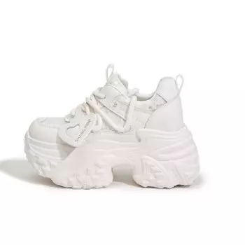 Кроссовки женские толстые низкие Milan Love Song, белый