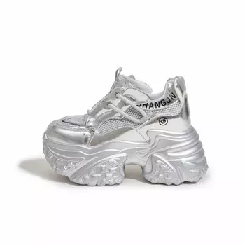 Кроссовки женские толстые низкие Milan Love Song, белый