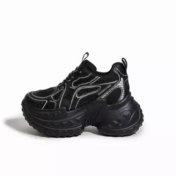 Кроссовки женские толстые низкие Milan Love Song, серый/фиолетовый