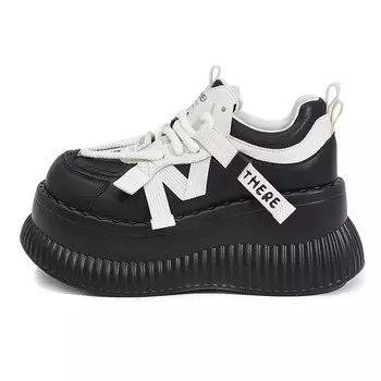 Кроссовки женские толстые низкие Milan Love Song, черный