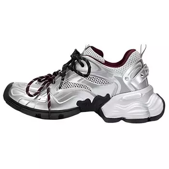 Кроссовки женские толстые низкие Millennium Silver Sugarsu, цвет Millennium Silver