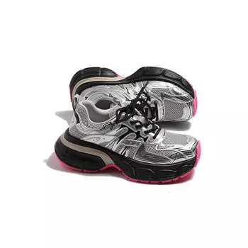 Кроссовки женские толстые низкие Mis. Danny, цвет Black/Silver