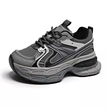 Кроссовки женские толстые низкие Moise Kean, цвет Black Gray