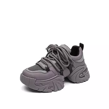 Кроссовки женские толстые низкие Moon Buds, цвет Apricot 15S