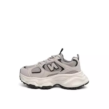 Кроссовки женские толстые низкие Moon Buds, хаки