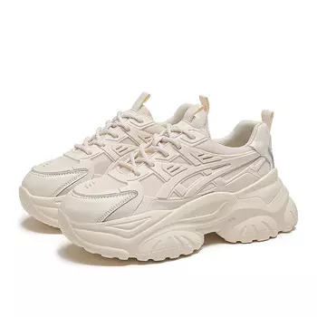 Кроссовки женские толстые низкие Mulinsen, бежевый