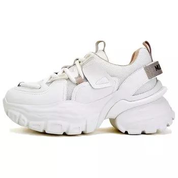 Кроссовки женские толстые низкие Mulinsen, бежевый/черный