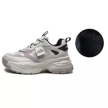 Кроссовки женские толстые низкие Mulinsen, бежевый/коричневый