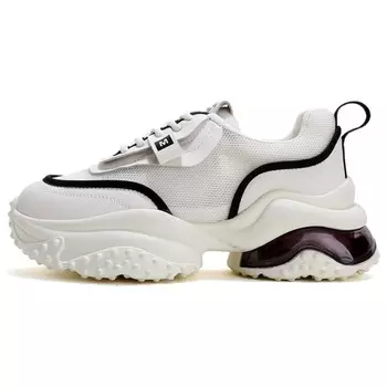 Кроссовки женские толстые низкие Mulinsen, бежевый/розовый