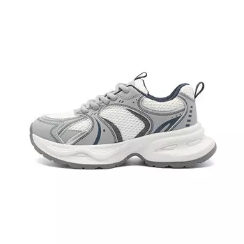 Кроссовки женские толстые низкие Mulinsen, цвет White Gray
