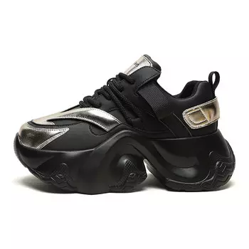 Кроссовки женские толстые низкие Mulinsen, золотой