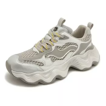 Кроссовки женские толстые низкие Mupple, серый