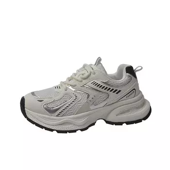 Кроссовки женские толстые низкие Mxgm, бежевый/черный