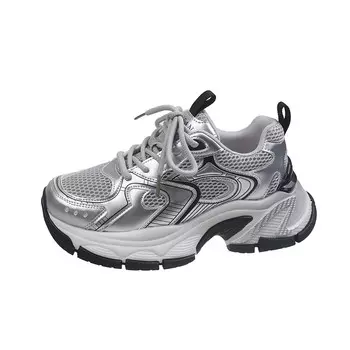 Кроссовки женские толстые низкие Mxgm, коричневый