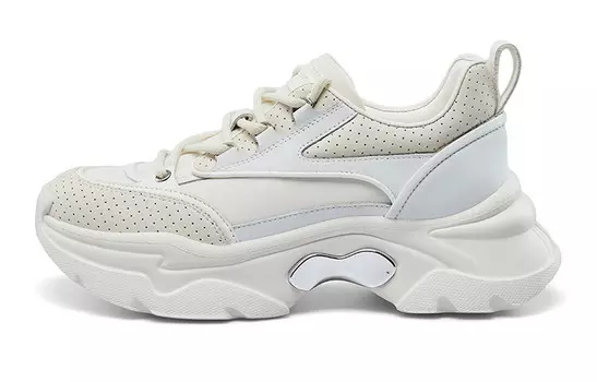 Кроссовки женские толстые низкие Nini West, цвет Green/White Gray