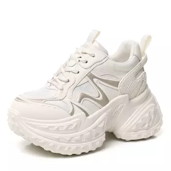 Кроссовки женские толстые низкие Nrdrofficial, бежевый