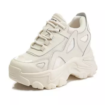 Кроссовки женские толстые низкие Nrdrofficial, цвет Black Fleece-Lined