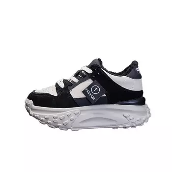 Кроссовки женские толстые низкие Nrdrofficial, цвет Black Fleece-Lined