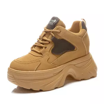 Кроссовки женские толстые низкие Nrdrofficial, цвет Coffee