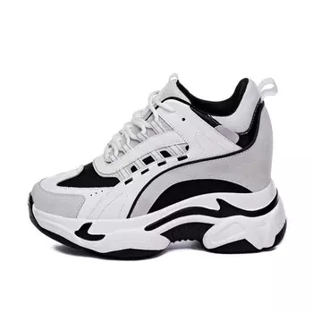 Кроссовки женские толстые низкие Nrdrofficial, цвет White cotton