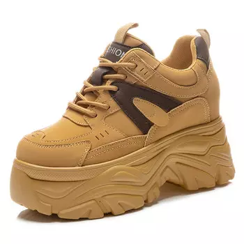 Кроссовки женские толстые низкие Nrdrofficial, хаки