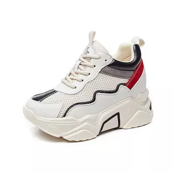 Кроссовки женские толстые низкие Nrdrofficial, красный