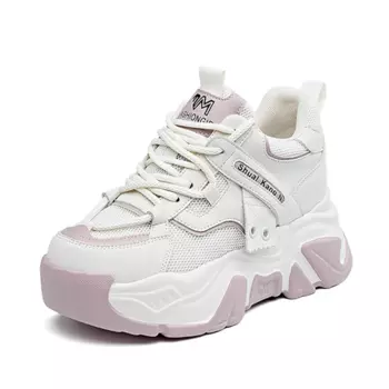 Кроссовки женские толстые низкие Nrdrofficial, розовый