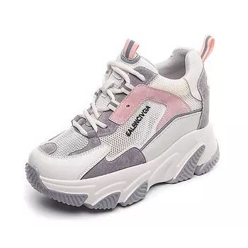 Кроссовки женские толстые низкие Nrdrofficial, розовый