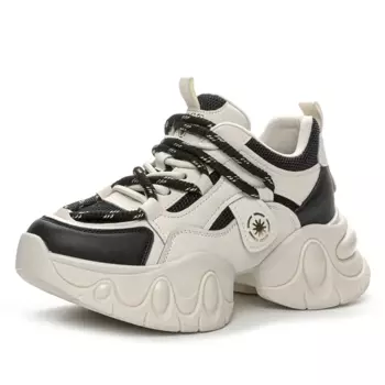 Кроссовки женские толстые низкие Nrdrofficial, серебряный