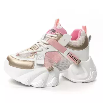 Кроссовки женские толстые низкие Nrdrofficial, золотой