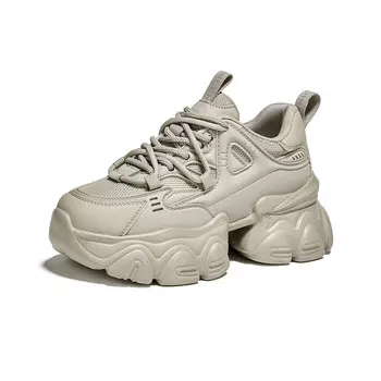 Кроссовки женские толстые низкие Oatmeal Gemeiq, цвет Oatmeal