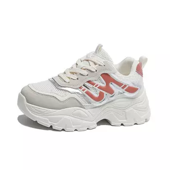 Кроссовки женские толстые низкие Obwa, красный