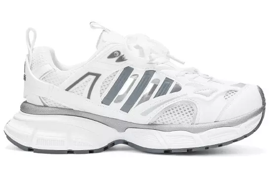 Кроссовки женские толстые низкие Oms, бежевый/фиолетовый