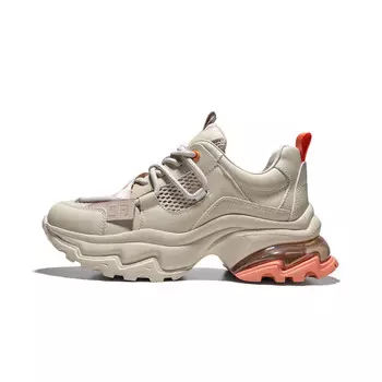 Кроссовки женские толстые низкие оранжевый Cherykally